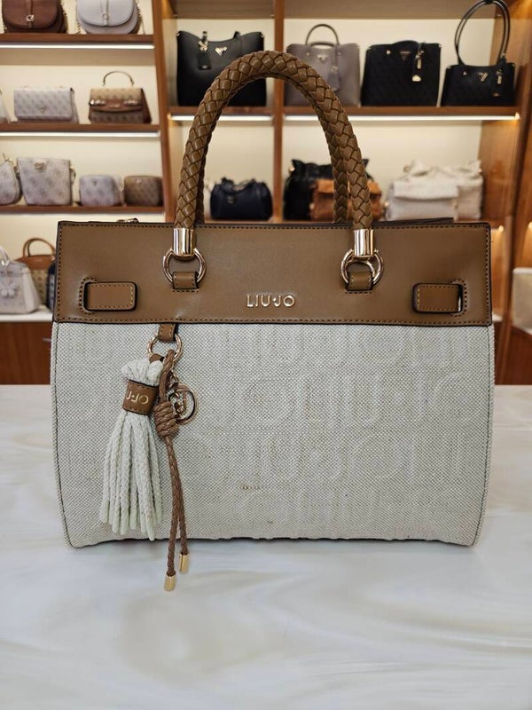 Liu Jo Borsa Shopper in Juta con Charms