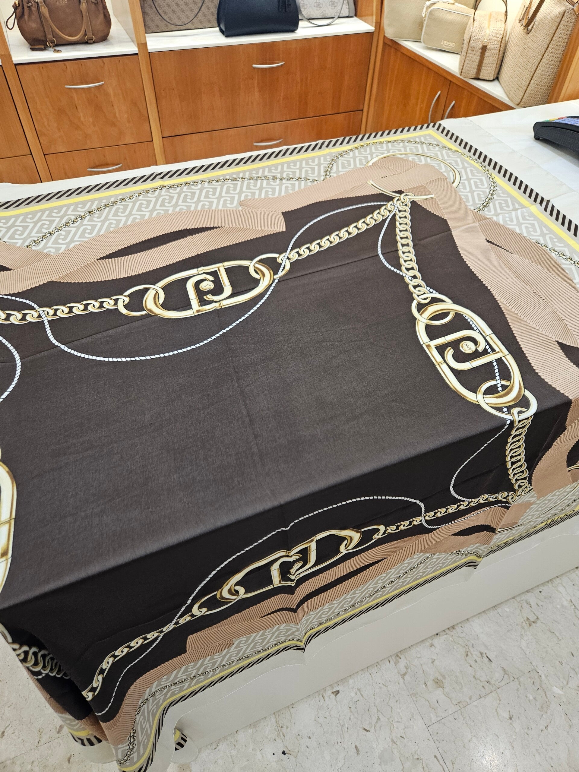 Liu Jo Foulard Fantasia Catene Naturale