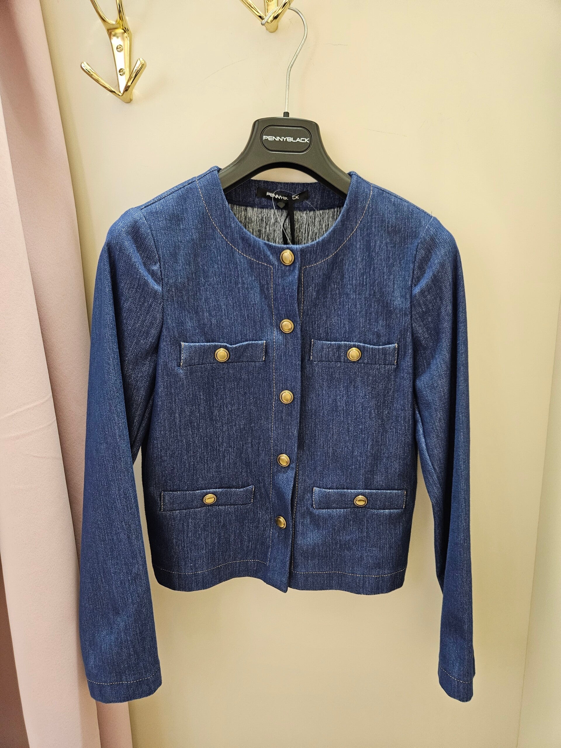 Pennyblack Giacca Girocollo in Jersey Blu