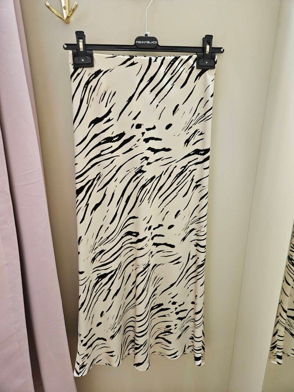 Pennyblack Gonna In Doppio Raso Stampa Zebra