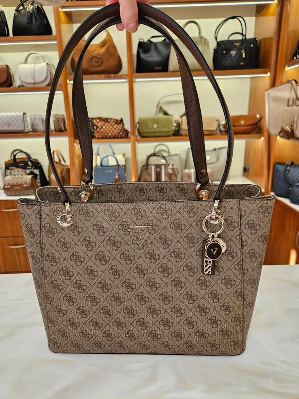 Guess Shopper Monogram Latte