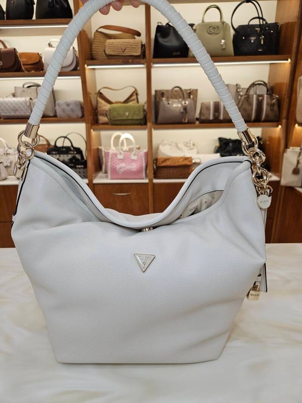 Guess Shopper a Spalla Avorio con Tracolla
