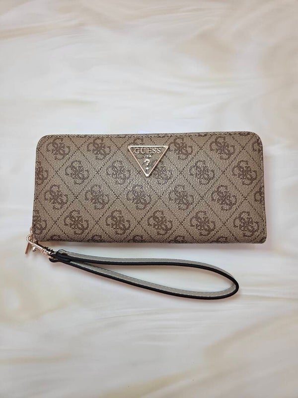 Guess Portafoglio Grande Monogram Latte