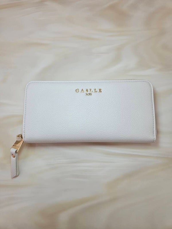 Gaëlle Paris Portafoglio Grande Bianco