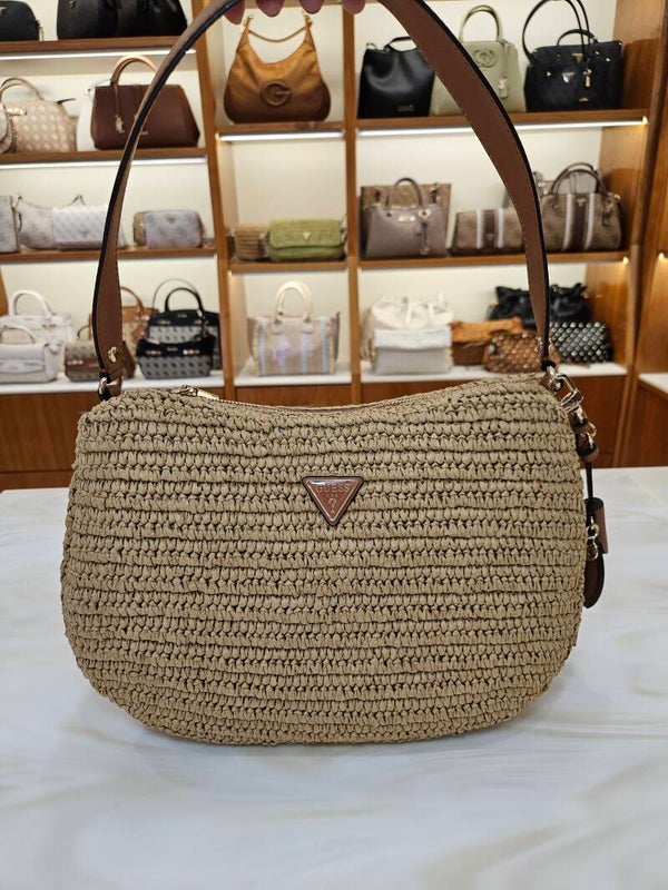 Guess Borsa a Spalla Hobo Rafia