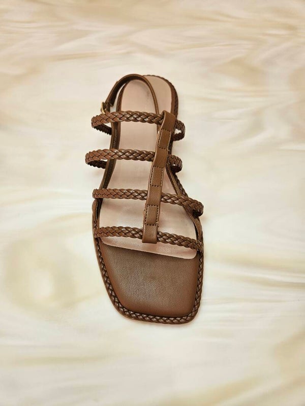 Pennyblack Sandali con Listini Intrecciati Cuoio