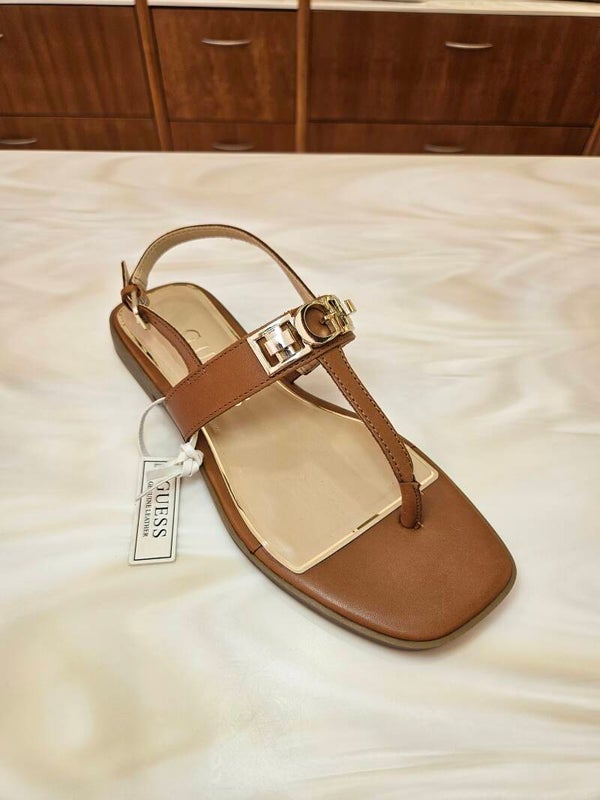 Guess Infradito Cuoio in Vera Pelle