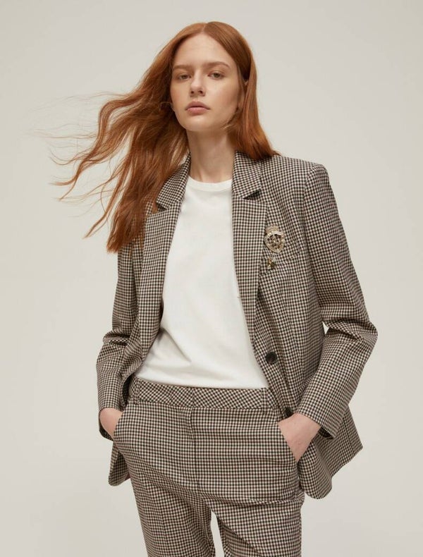 Pennyblack Blazer Monopetto a Quadretti
