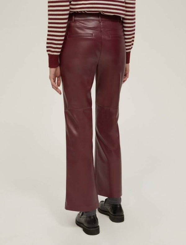 Pennyblack Pantalone in Ecopelle Burgundy