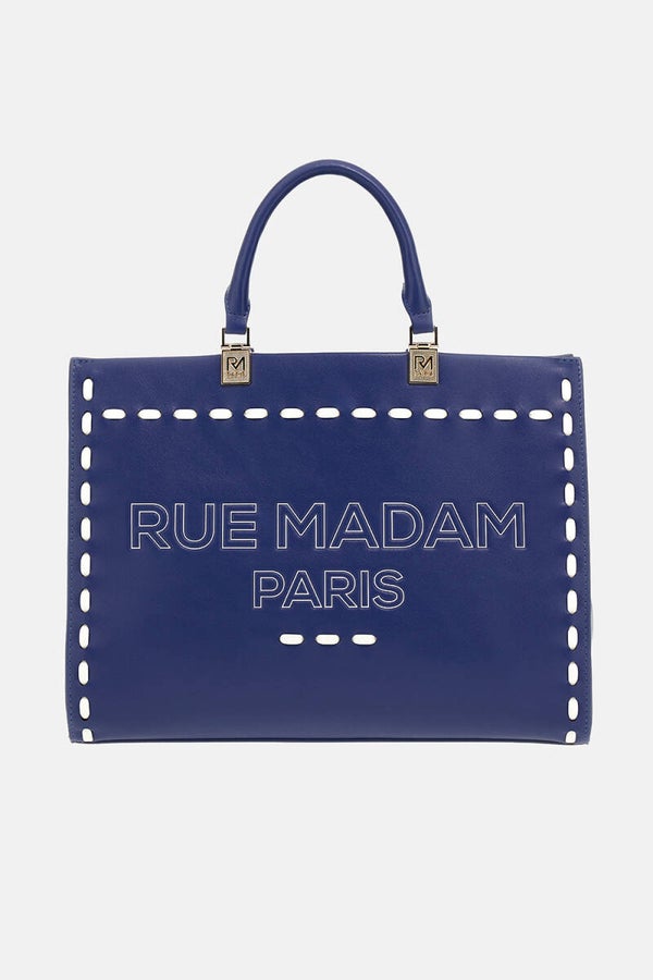 Rue Madam Tote Bag Blu Navy