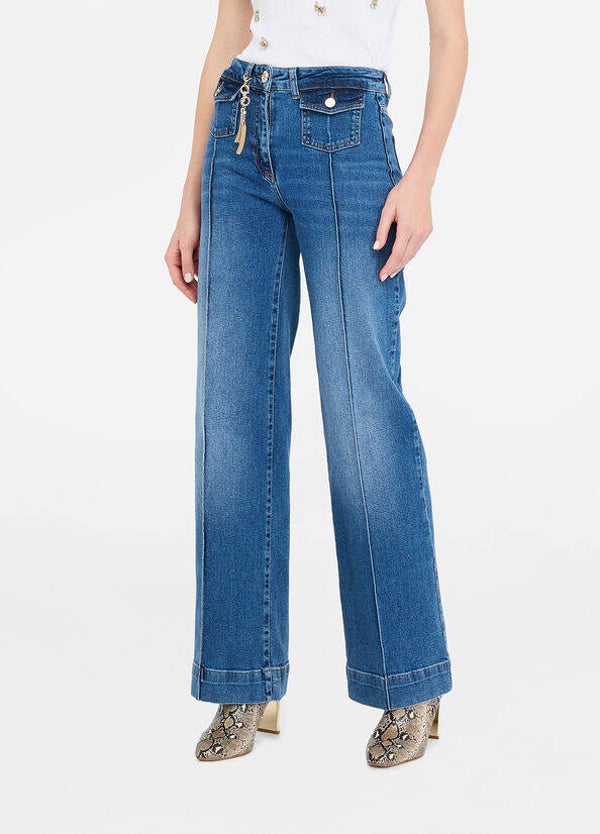 Liu Jo Jeans Flare con Gioiello