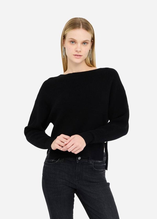 Liu Jo Maglia in Lana e Cashmere Nera
