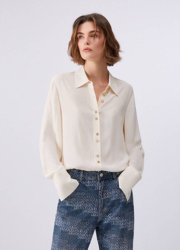 Liu Jo Camicia con Bottoni Oro