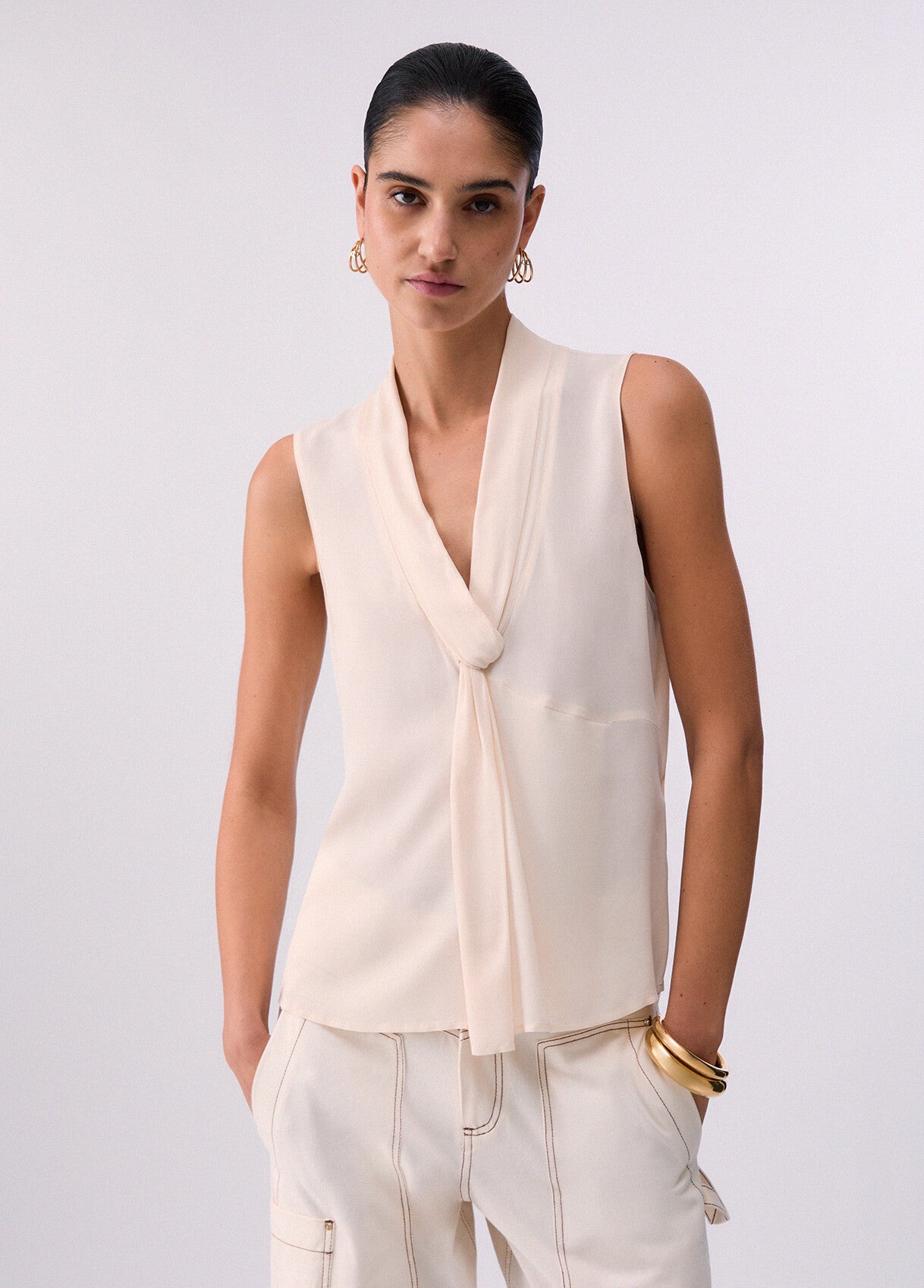 Liu Jo Top in Georgette Vaniglia