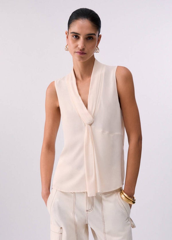 Liu Jo Top in Georgette Vaniglia