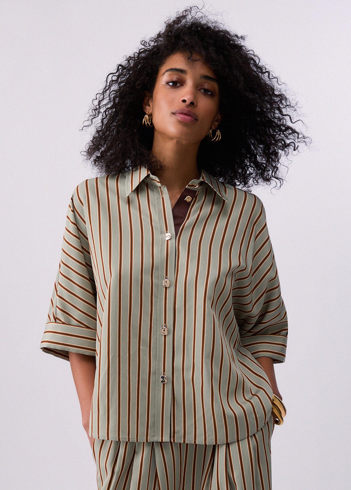 Liu Jo Camicia in Rayon a Righe