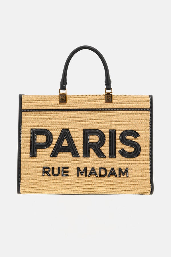 Rue Madam Borsa Tote in Rafia