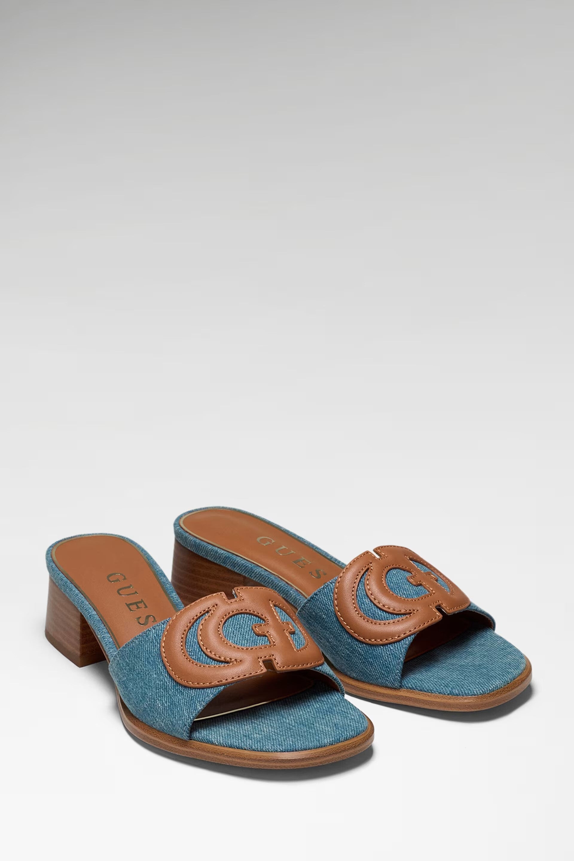 Guess Sandali in Jeans con Tacco