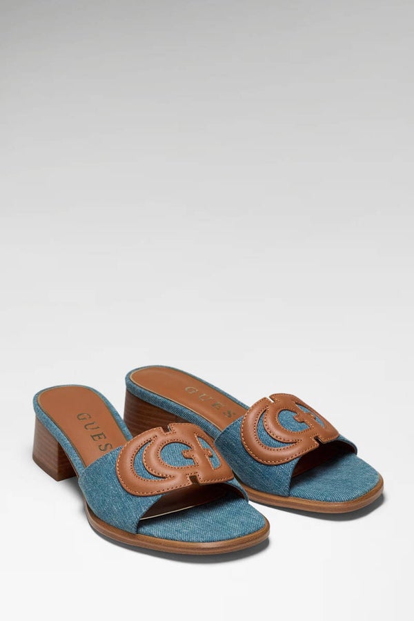 Guess Sandali in Jeans con Tacco