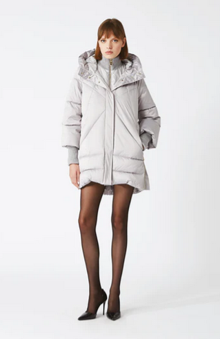 Nenette Piumino Lungo Grigio Perla