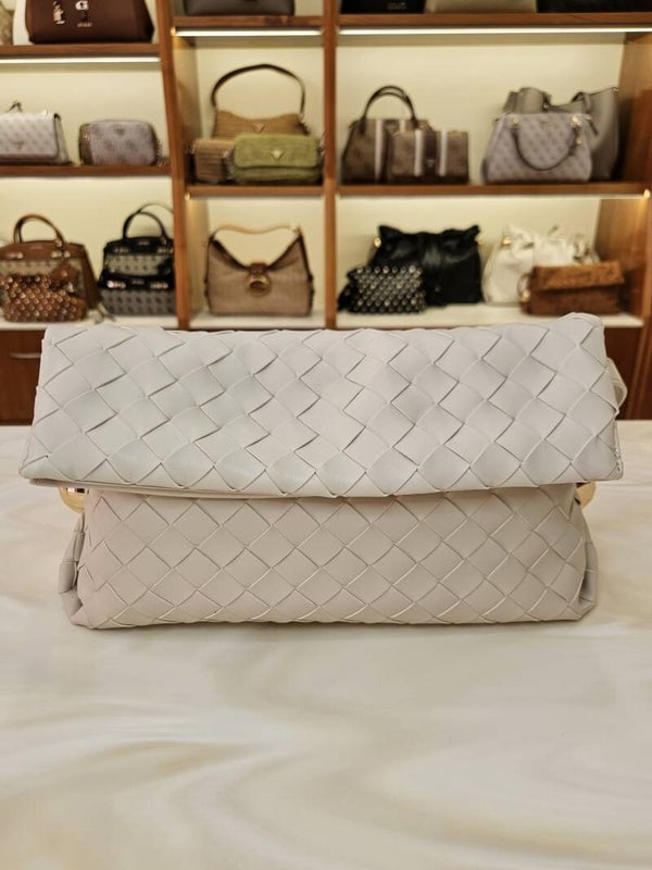 Liu Jo Riccy Bag Media Intrecciata Crema