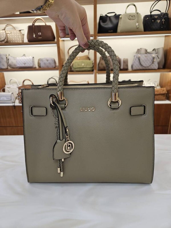 Liu Jo Shopper Verde Oliva con Charms