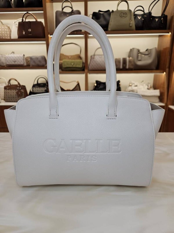 Gaelle Paris Borsa Bianca con Logo
