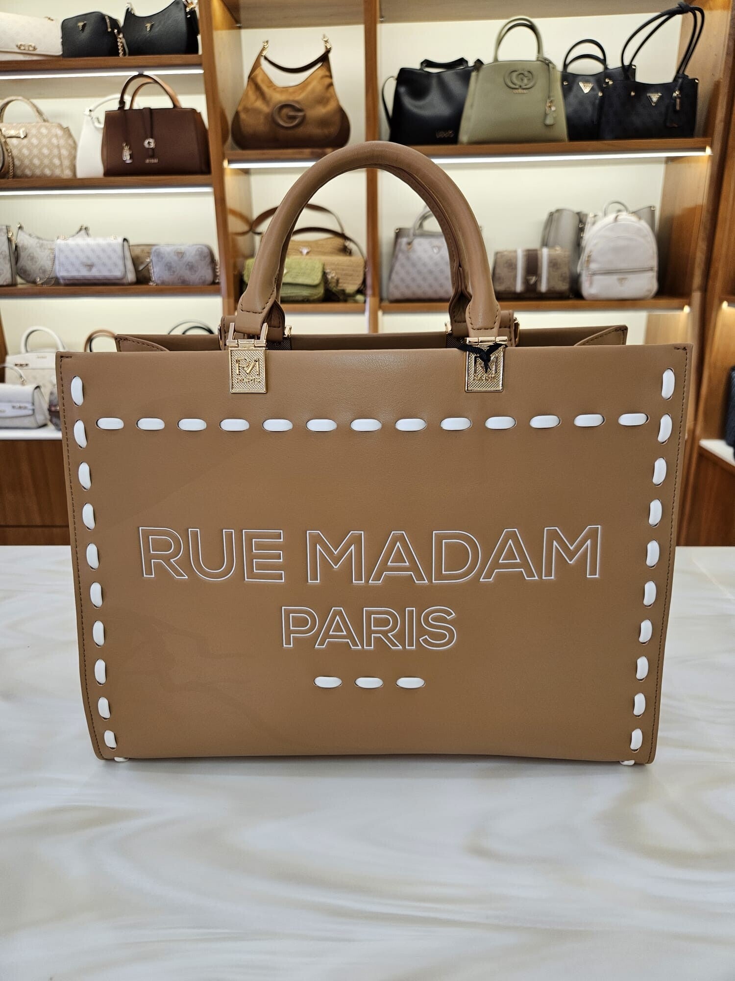 Rue Madam Tote Bag Cognac