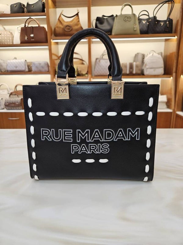 Rue Madam Mini Tote Bag Nera