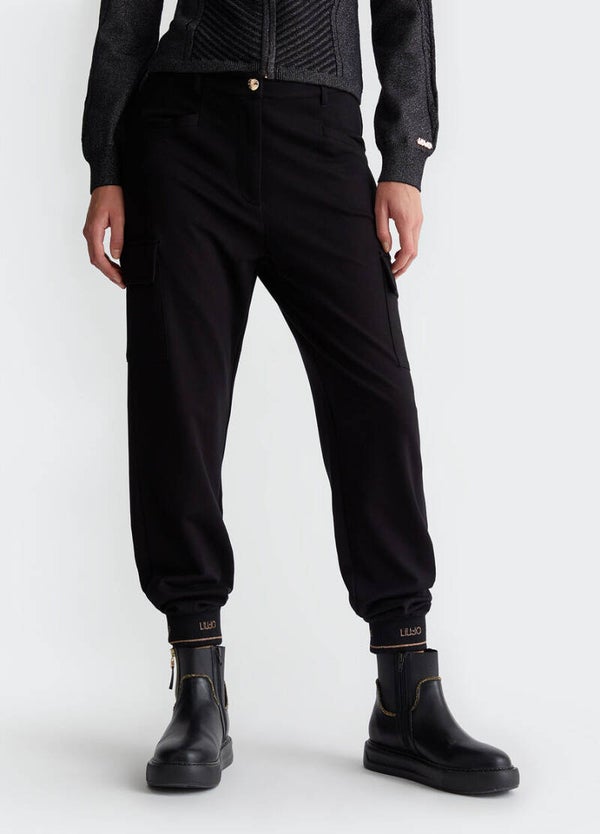 Liu Jo Pantalone Jersey Nero