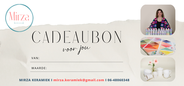 Cadeaubon Mirza Keramiek