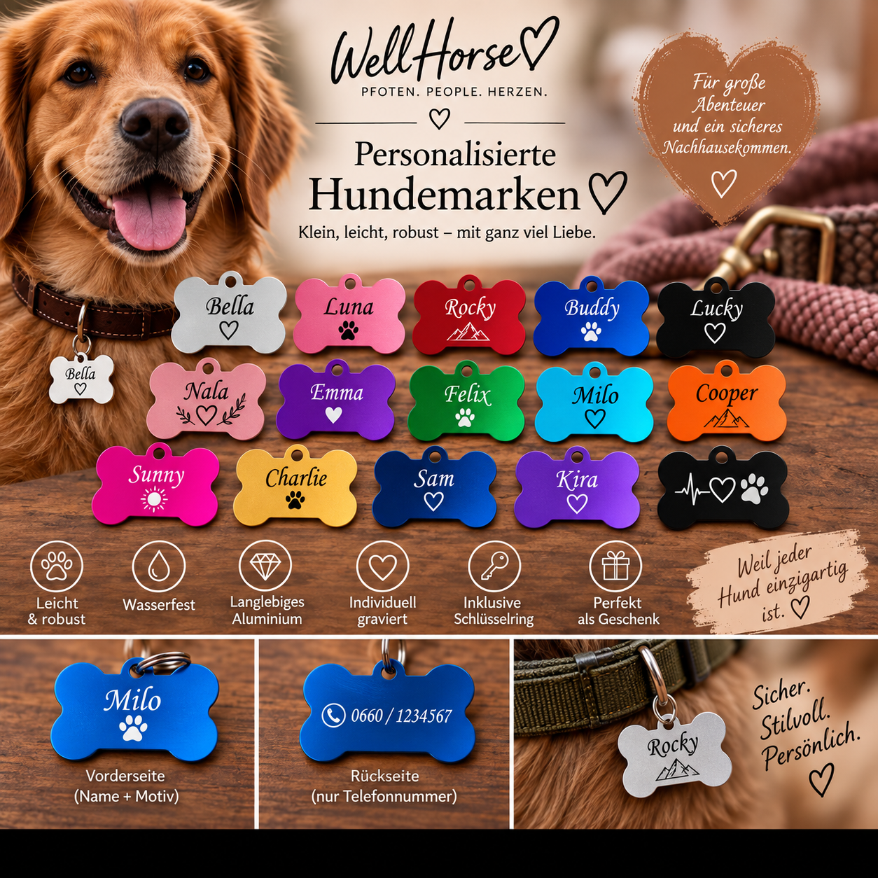 Hundemarke personalisiert
