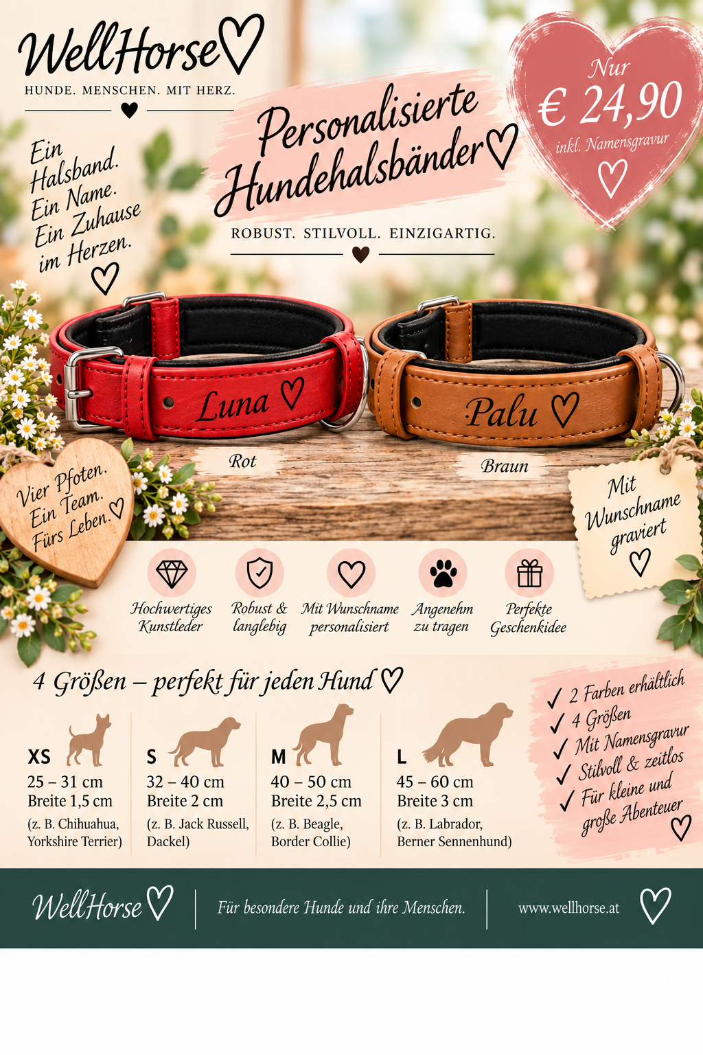 Hundehalsband personalisiert