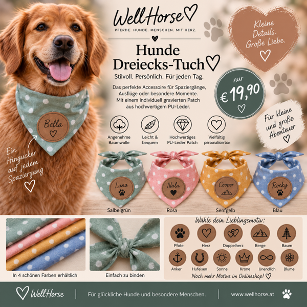 Dreieckstuch Hund personalisiert