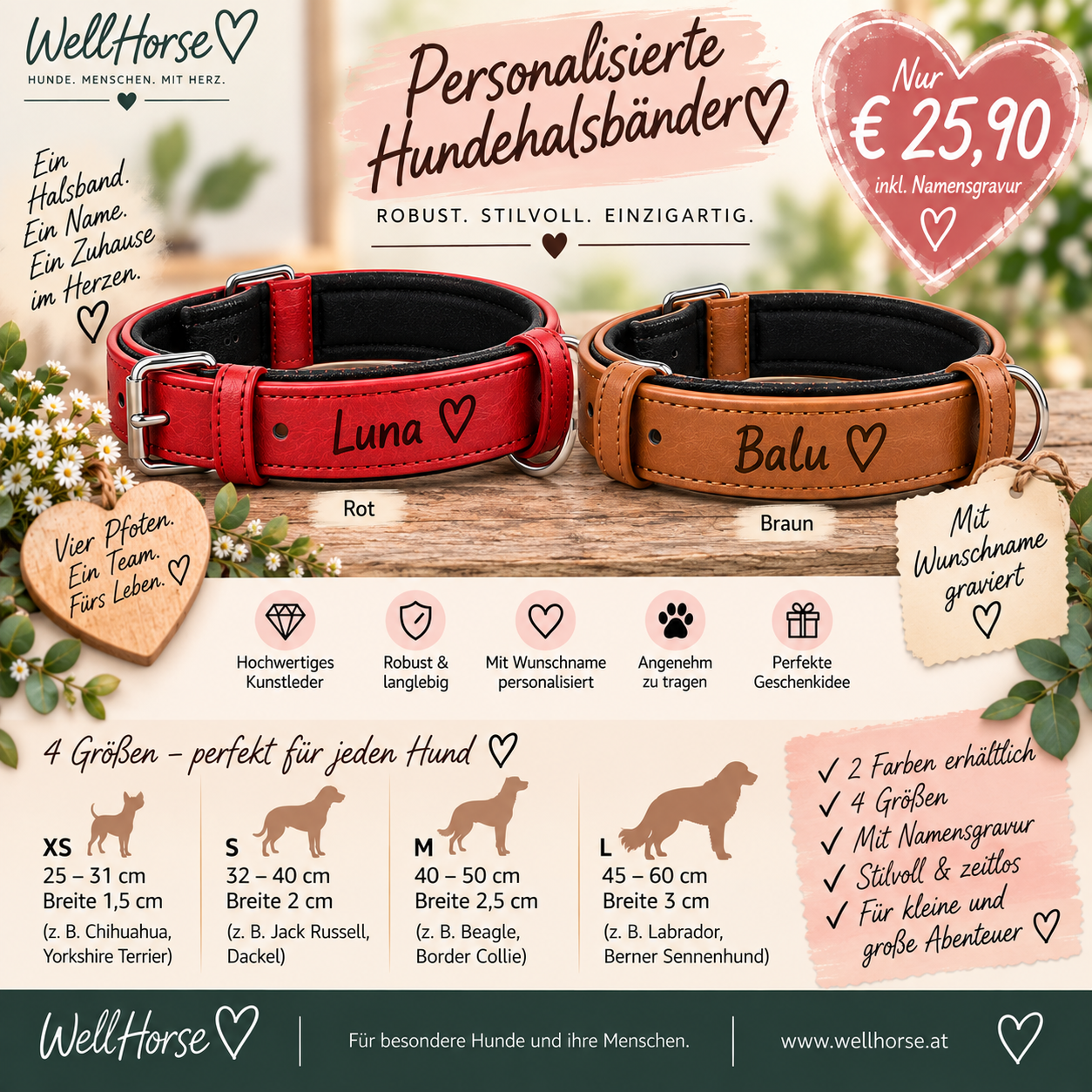 Hundehalsband personalisiert