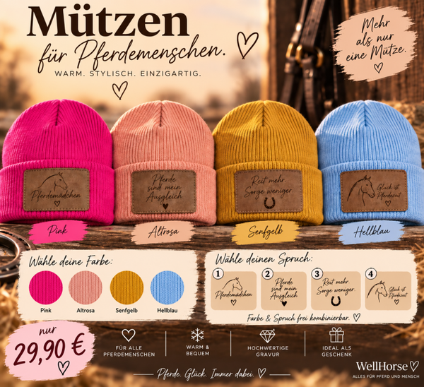Mützen für Pferdemädchen