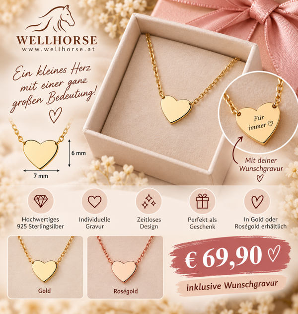 Personalisierter Herzanhänger inkl Kette