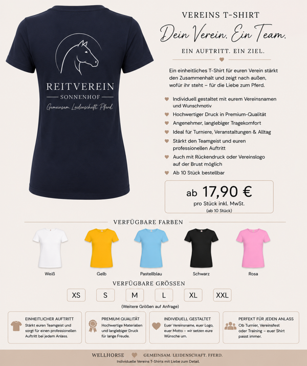 Personalisierte Vereins-T-Shirts