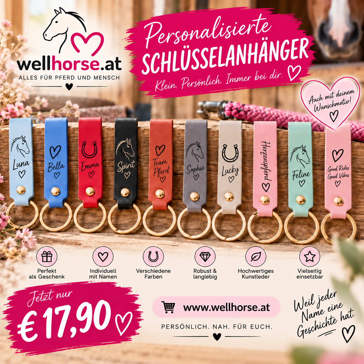 Schlüsselanhänger personalisiert lang