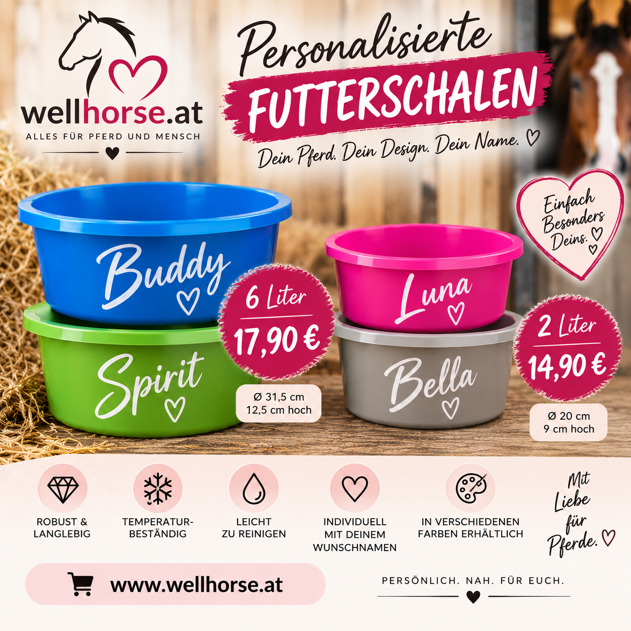 Futterschale personalisiert 6l