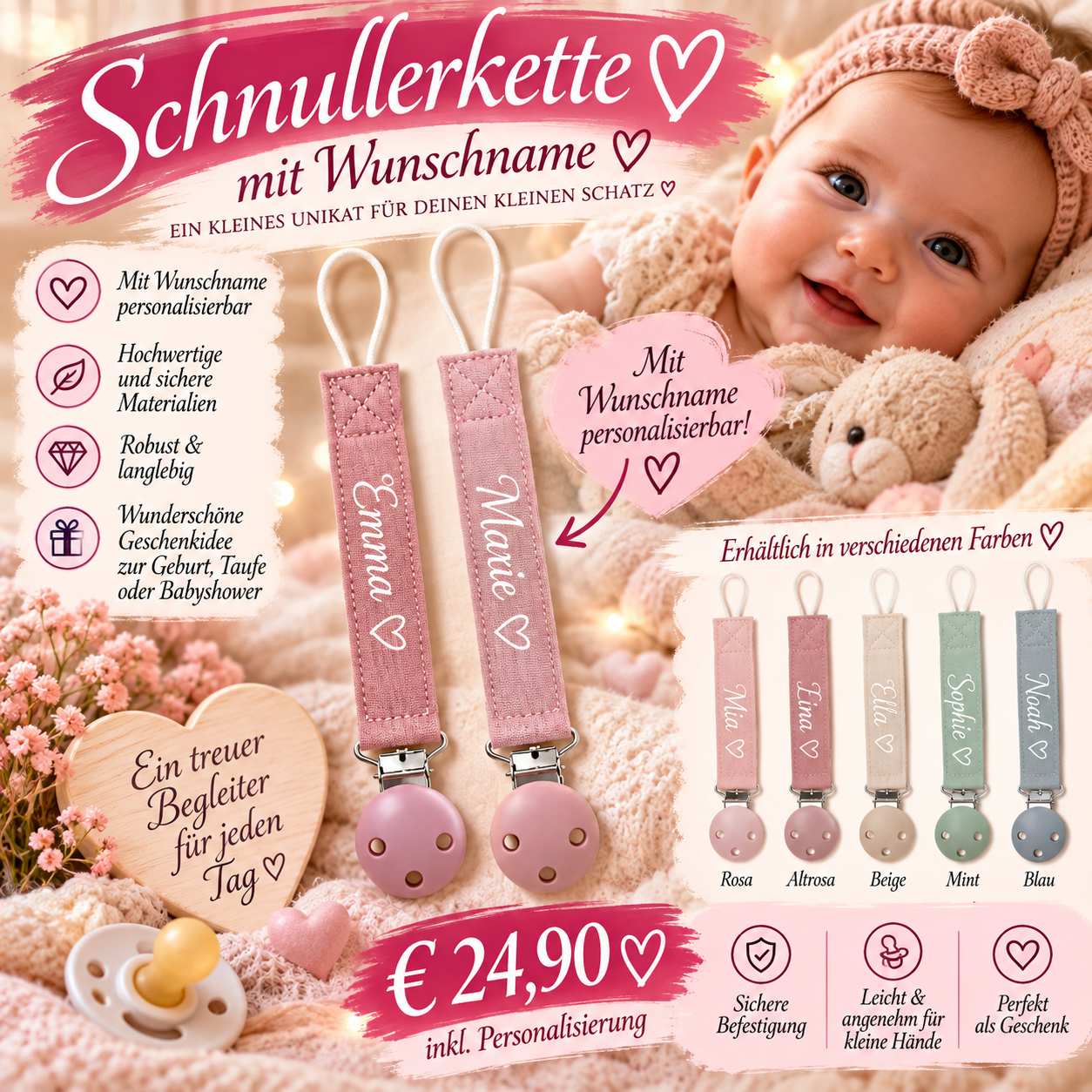 Schnullerkette Baby