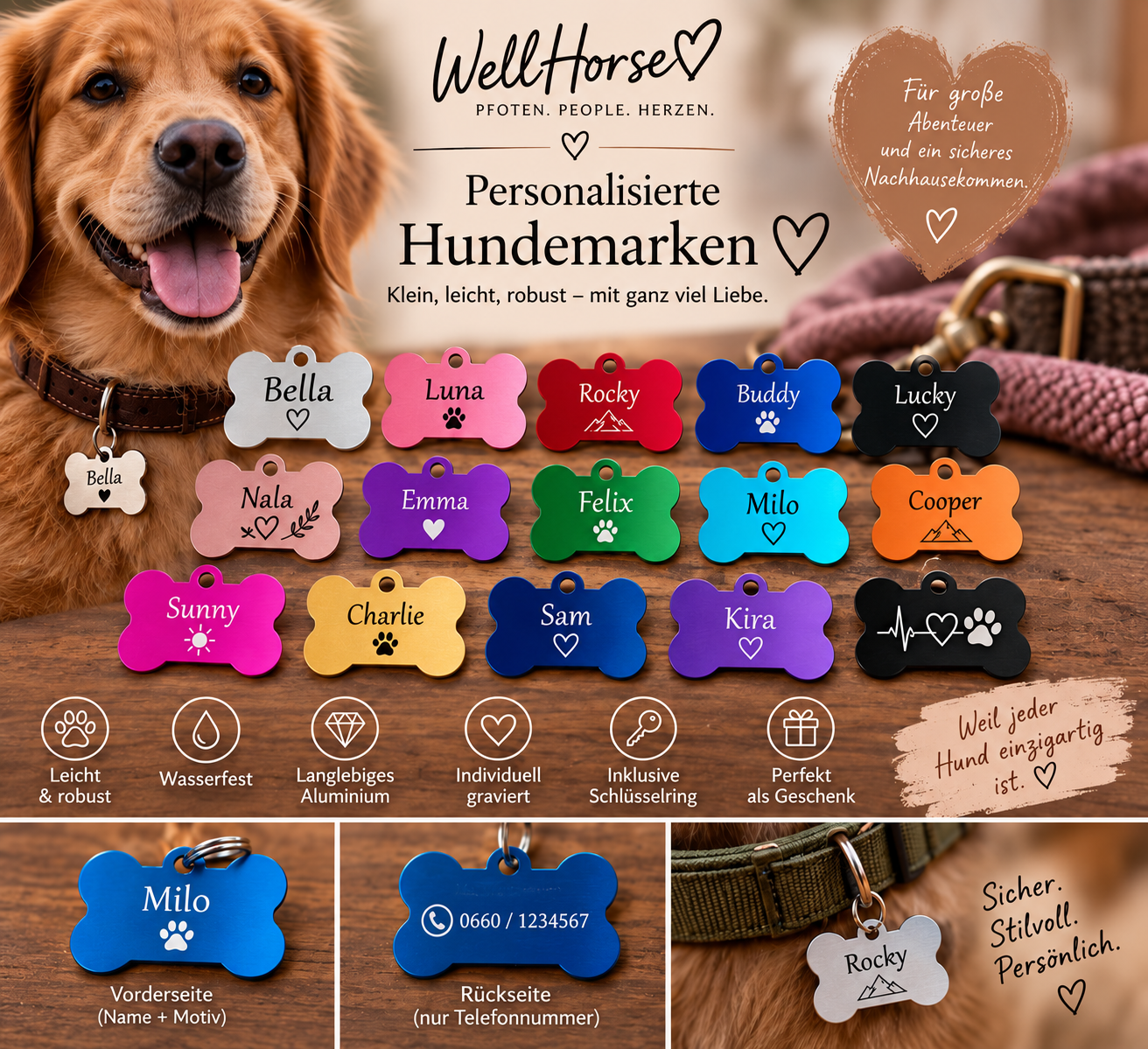 Hundemarke personalisiert