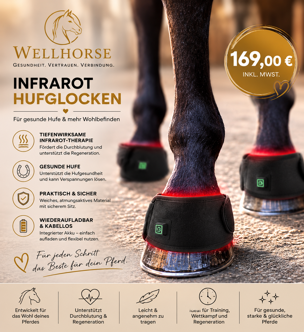 Infrarot Hufglocke WellHorse