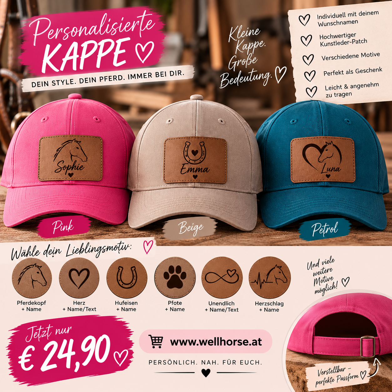 Kappe personalisiert