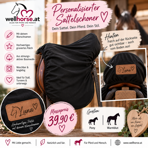 Sattelschoner personalisiert
