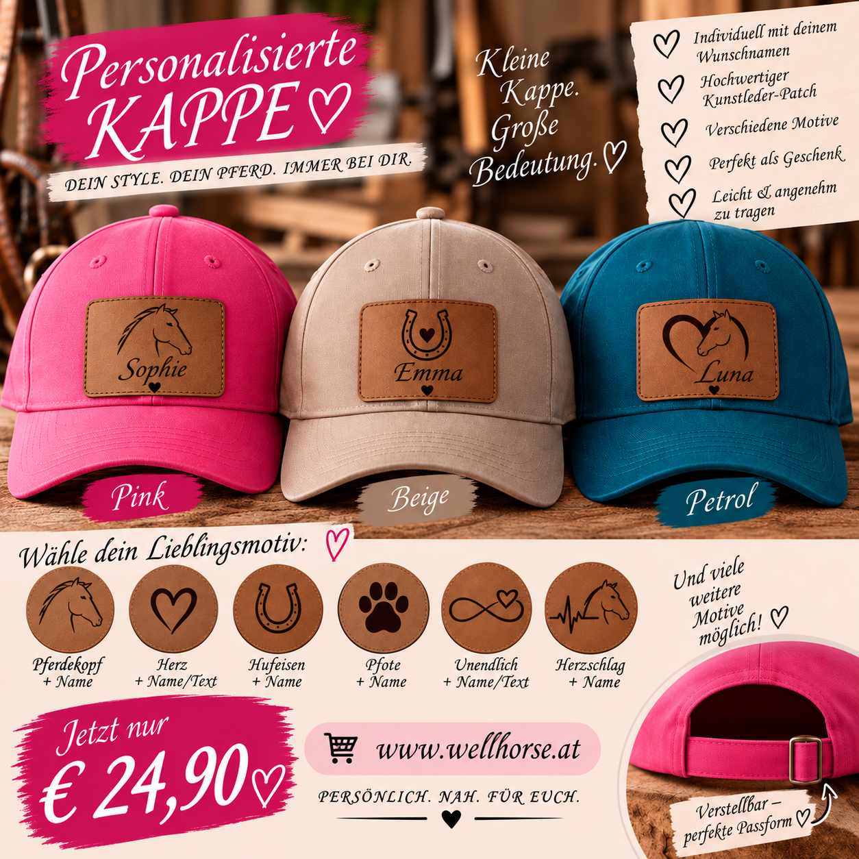 Kappe personalisiert