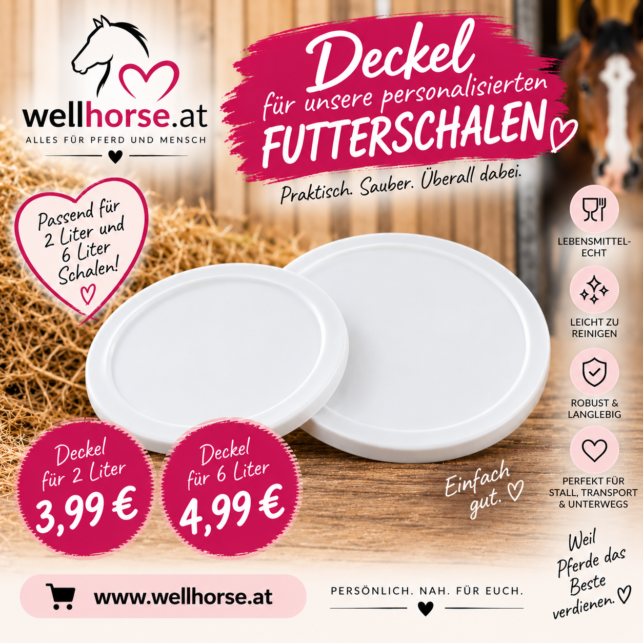 Deckel Futterschale 2l
