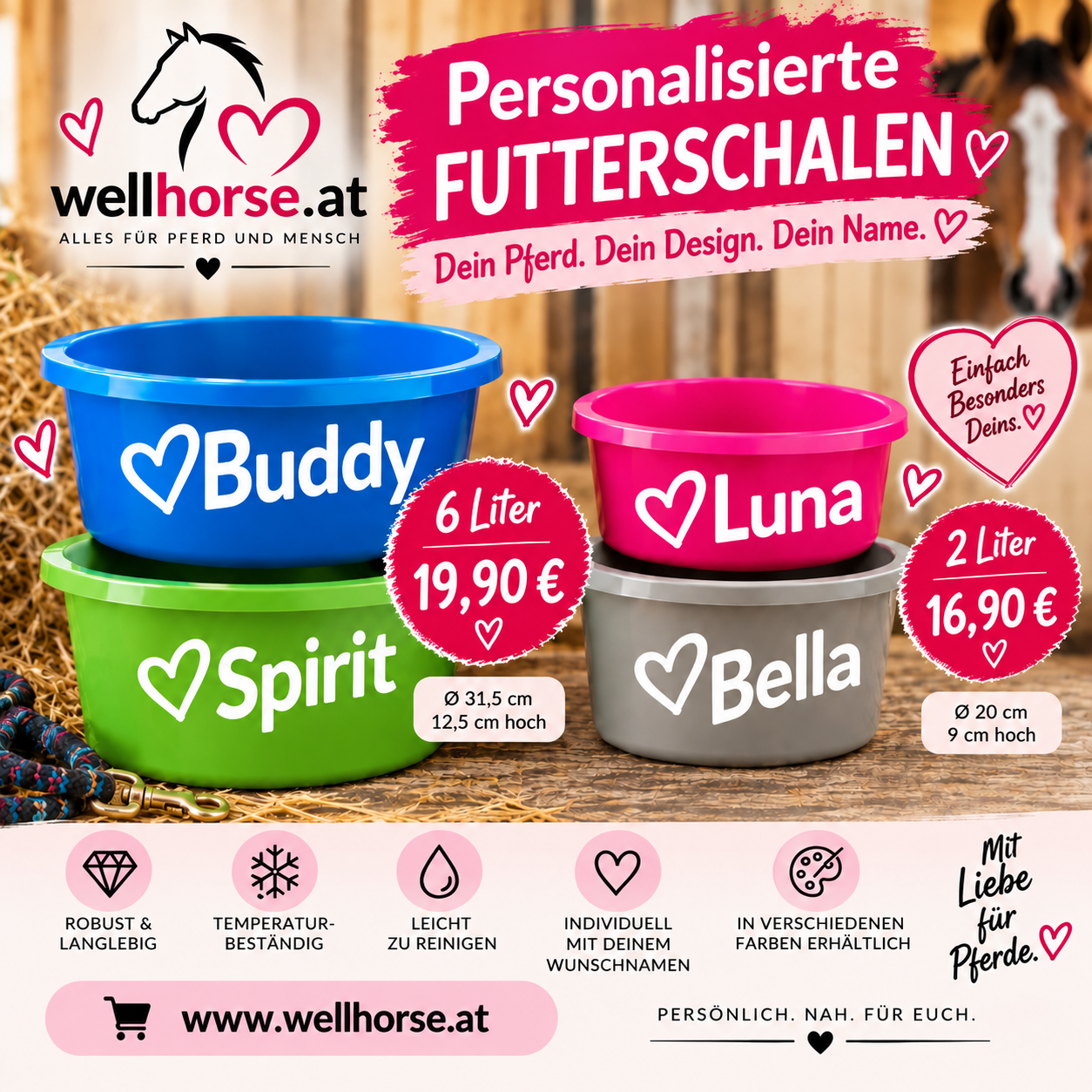 Futterschale personalisiert 6l