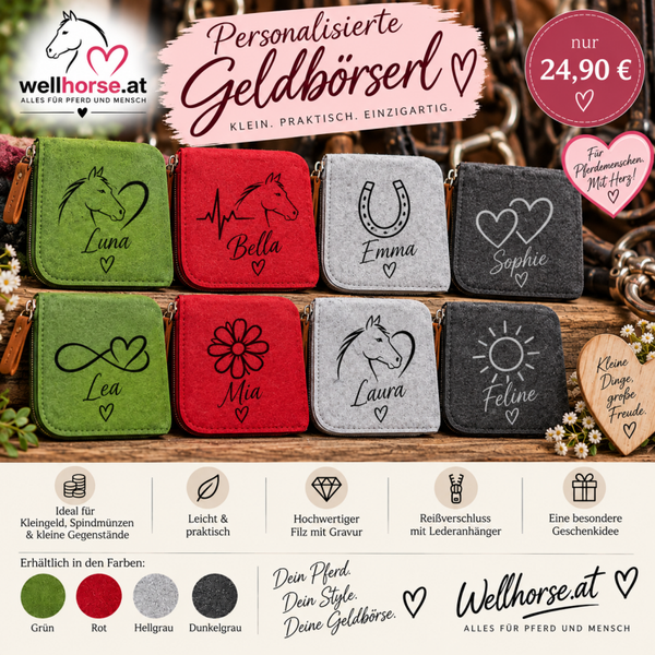 Personalisierte Geldbörse & Spindschlüssel-Tasche