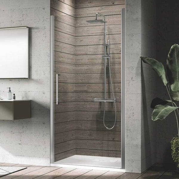 NOVELLINI YOUNG SPECIAL DRAAIDEUR HELDER GLAS - MAT CHROOM PROFIEL